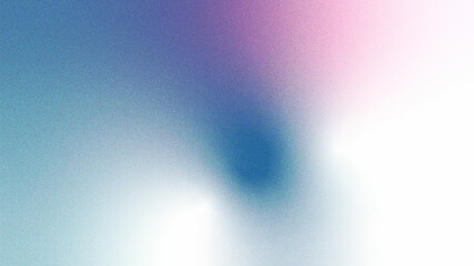 Soft blue pink background. Abstract gradient grain noise texture backdrop.