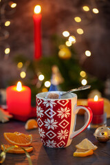 German Feuerzangenbowle. Fire tong punch. Flaming German Rum Punch