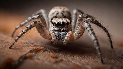 spider on the wall , nature wildlife photography