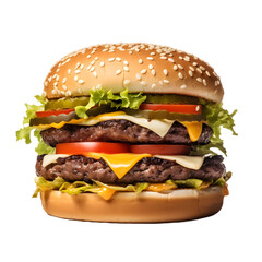 cheese burger no background