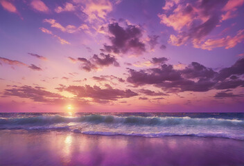 Obraz premium sunset at the beach