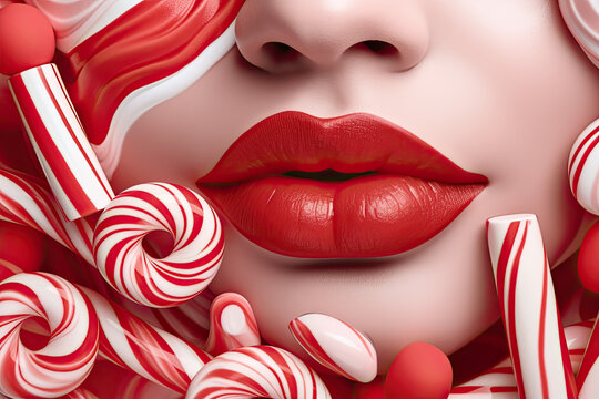 red lip like candy
