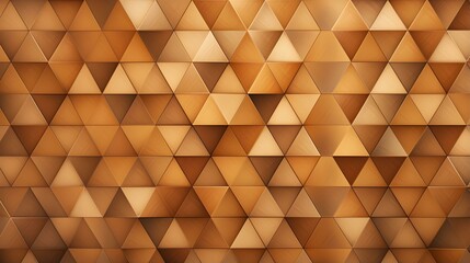 Dynamic Pattern of light brown Triangles. Futuristic Wallpaper