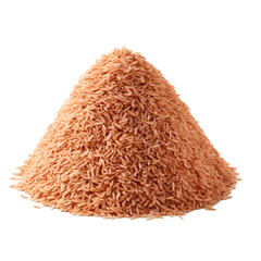 pile of rice isolated on transparent background