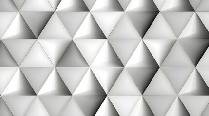 Dynamic Pattern of white Triangles. Futuristic Wallpaper