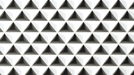 Dynamic Pattern of white Triangles. Futuristic Wallpaper