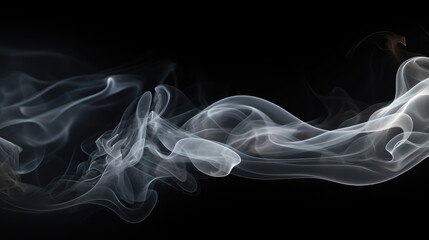 Ethereal elegance! Rectangular smoke cloud background, isolated on black. Invest in stocks capturing the essence of atmospheric beauty and abstract design.