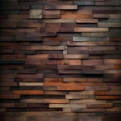 concept of neatly arranged wood, burnt effect wood