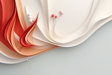 Elegant and modern 3D fluid wave abstract background, luxury style, futuristic shapes 3d banner