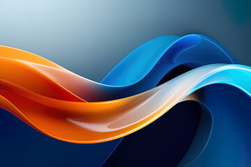Elegant and modern 3D fluid wave abstract background, luxury style, futuristic shapes 3d banner