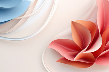Elegant and modern 3D fluid wave abstract background, luxury style, futuristic shapes 3d banner