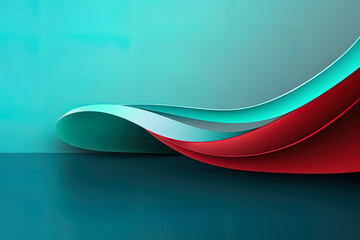 Elegant and modern 3D fluid wave abstract background, luxury style, futuristic shapes 3d banner