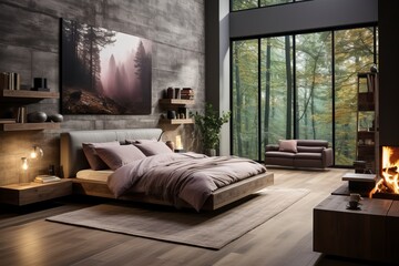 A modern bedroom interior design idea