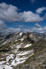 Hochkantbild in den Alpen