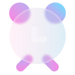 Alarm Glassmorphism UI Icon Sign and Symbol Design Illustrator Png Svg	