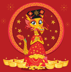 happy chinese new year 2024, year of the dragon, 
happy new year illustration for posters, cards, calendars, signs, 
banners, websites, public relations and other designs