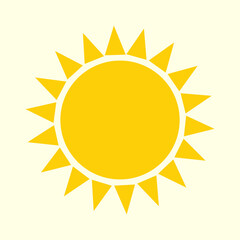 Sun Icon, Symbol, Logo Vector