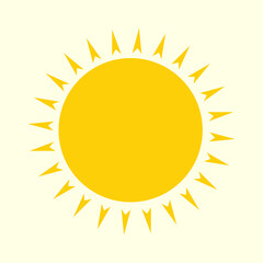 Sun Icon, Symbol, Logo Vector