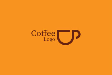 Best Coffee cup Logo design vector template style. Hot drinks Cafe Logotype concept.  