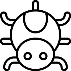 Vector Icon Spider, Bug, Insect, Entomology, Nature, Spooky