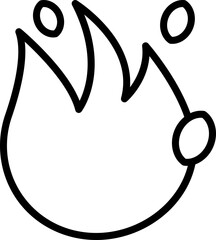 Vector Icon Fire, Flame, Danger, Burning, Nature, Danger