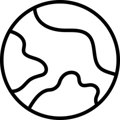 Vector Icon Earth, Globe, World, Nature, Map, Space