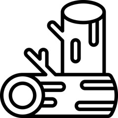 Vector Icon Wood, Tree, Trunks, Wooden, Forest, Nature