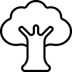 Vector Icon Tree, Forest, Wood, Ecology, Nature, Botanical