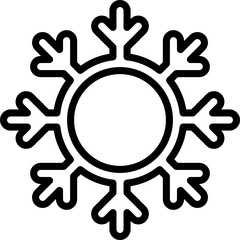 Obraz premium Vector Icon Snow, Snowflake, Weather, Cold, Nature, Winter