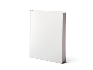 blank book cover mock-up isolated