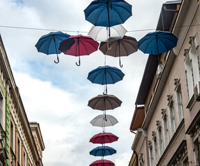 Umbrellas over Ferhadija Street: a beautiful way to celebrate autumn in Sarajevo