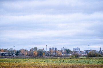 landscape of Jelgava town, Latvia