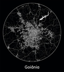 City Map Goiania Brazil South America vector illustration