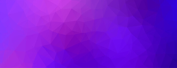 Abstract purple blue gradient low poly, polygonal triangle mosaic background, vector illustration