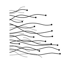 Abstract Digital Future Wave Lines Vector 