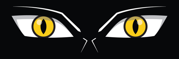 Lion eyes icon, vector illustration © Combotec