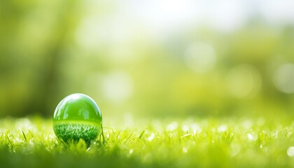 Easter celebration lush green grass in vibrant spring scene with white or yellow background