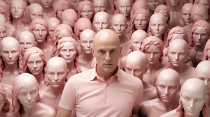 Individuality confronting conformity in stark contrast