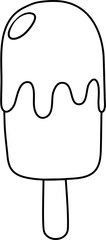 ice cream stick outline