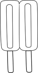 ice lollies outline