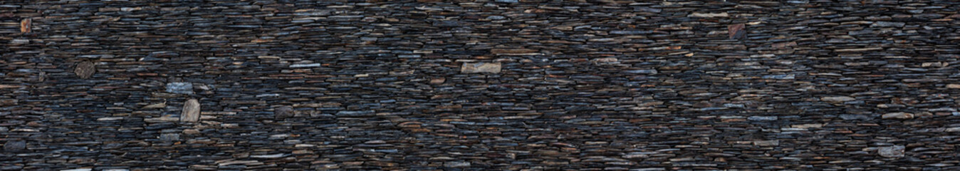 Seamless slate material on the wall texture - 676787206