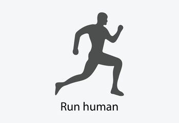 Fototapeta na wymiar Running Man silhouette Logo Designs, Marathon logo template