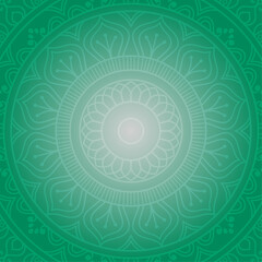 Luxury mandala background many color. Summer Flower mandala on orange background. Festive folk floral illustration