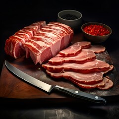 Sizzling Sensation: Tempting Bacon Creations in Food Imagery