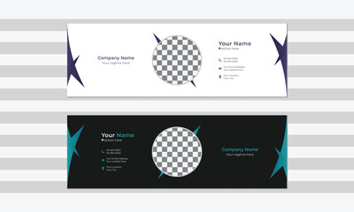 Minimal stylish email signature design.