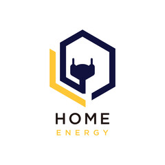 Energy logo with concept creative modern element