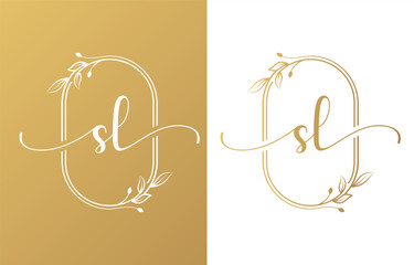 Letter S Beauty Logo with Flourish Ornament