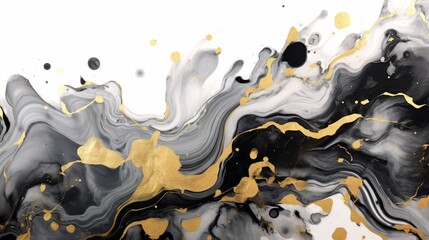 Abstract marbled ink liquid fluid watercolor paint Ai generative
