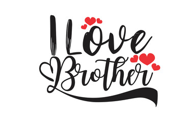 Fototapeta na wymiar Love Family Typography Design