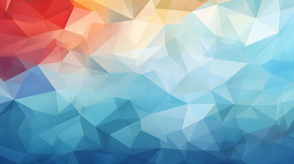 Obraz premium abstract red and blue geometric background